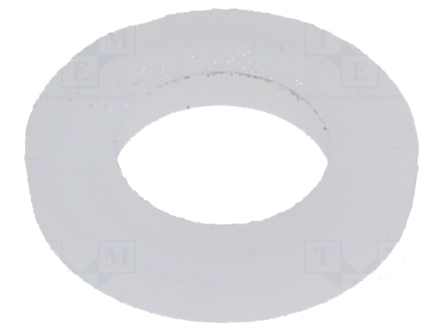 Ring; rond; D=12mm; h=1,6mm; PVDF; natuurlijk Ring; rond; D=12mm; h=1,6mm; PVDF; natuurlijk